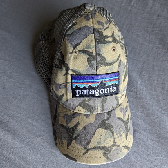 Patagonia Other - Patagonia Camouflage Camo Mesh Back Adjustable Trucker Hat Cap Snapback Unisex
